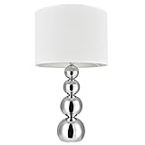 lux.pro Tischleuchte 'Snow' 43cm Tischlampe Nachttischlampe Schreibtischlampe 1 x E14