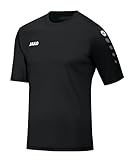 JAKO Kinder Fußballtrikots Trikot Team KA, schwarz, 164, 4233