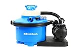 Steinbach Filteranlage Comfort 50 – 040200 – Selbstsaugende Pumpe für Pools mit bis zu 33.000 l – Mit Vorfilter, Manometer und integriertem T