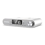 TechniSat KITCHENRADIO - Elegantes UKW-Küchenradio mit Arbeitsleuchte (Timer Direktwahltaste, Weckfunktionen, LED-Display, Unterschrankbeleuchtung, Bluetooth, Freisprecheinrichtung, 5 W)
