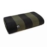 Arcturus Backwoods Wolldecke, 2 kg, warm, schwer, waschbar, groß, ideal für Camping, Outdoor, Survival- und Notfall-Kits, Olivgrü