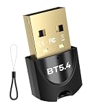 familaha Bluetooth 5.4 Adapter für PC, USB Bluetooth Dongle, Bluetooth Stick für Maus, Tastatur, Kopfhörer, Handy, Tablet, Controller, USB Bluetooth Adapter mit Windows 11/10/8.1/7
