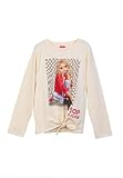Top Model Mädchen Knotenshirt, Langarmshirt mit Fergie Gr.140 Weiß 75037