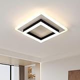 Comely LED Deckenleuchte, 30W Moderne Deckenlampe LED Natural Licht 4500K, Design Quadratisch Acryl Deckenbeleuchtung für Schlafzimmer Wohnzimmer Kü