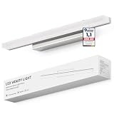 Yafido LED Spiegelleuchte Bad 40CM Spiegellampe Badezimmer Naturweiß über Spiegel, 9W Spiegellampen IP44 Spiegelschrank Beleuchtung Leuchte Spiegelbeleuchtung Wandspiegel Lampe Bathroom Mirror Lig