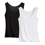 2er-Pack Tanktops für Damen, Sport, Sommer, Basic, Sport, Fitness, Fitnessstudio, ärmellos, weich, leicht, lässig, Yoga, Oberteil, Laufen, athletisch, Fitnessstudio, Hemd, Innenbluse, große Größe, F
