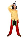 Maskworld - Yakari Kinderkostüm 4teilig - Indianer Kostüm für Jungen - Lizenzprodukt Zeichentrickserie (122/128)