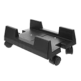 CAXUSD Halterung Gestell Kette Eimer tragbarer Monitorständer Luft Stehen pc Stand computerständer pc Holder tischdeckenklammern CPU-Ständer Computer-Mainframe-Ständer PP-Kunststoff Black