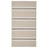 Ikea VIRKLUND Teppich Flachwebteppich In/Outdoor 80x150 cm weiß/beige/dunkelg
