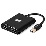 August VGB500 HDMI Game Capture Karte – USB 3.0 Full HD 1080p 60 fps – Aufnahme und Streamen von PS4, Xbox One und Nintendo Switch für PC, Mac und Linux