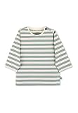 Sterntaler Kleinkind Jungen Langarmshirt Baby GOTS Langarm-Shirt gestreift - Baby Shirt Langarm - mit Esel Stickerei und Knopf - grün, 86