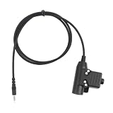 Housoutil Funk Headset Adapter Ptt Systemadapter Ptt Taste Push to Talk Stecker Für Funkadapter U94