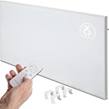 Heidenfeld Infrarotheizung HF-HP140 | 500 Watt bis 15 m² | 3in1 Steuerung via App | Fernbedienung | Touch-Bedienfeld | Mobile Elektroheizung | Infrarot Heizkörper mit Thermostat (HF-HP140 500 Watt)