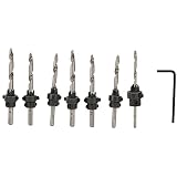 Kegelsenkerbohrer-Set, M6, M5,5, M5, M4,5, M4, M3,5, M3, Schaftdurchmesser, präziser Senkkopf-Bit, für Holzbearbeitung, für M