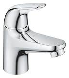 GROHE Swift - Waschtischarmatur (wassersparend, ~13cm hoch, inkl. Montagewerkzeug, Hochdruckarmatur, Zugstange), chrom, 20617001