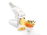 Leifheit Pommes-Frites-Schneider ComfortLine-Serie mit 2 Messereinsätzen, Pommesschneider für 10 oder 12 mm Sticks, rutschfester Gemüseschneider mit Softtouch-G