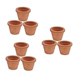 Yardwe 3 Sätze Mini Becken Aus Terrakotta Saugfähige Blumentöpfe Blumentopf Überlebenszünder Mini Möbel Deckenlampe Deckenleuchten Taschenblumentöpfe Kleines Modell 3 Stück * 3