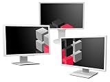 DN 22 Zoll Business Computer Monitor, Desktop Gaming Monitor, HD+ (VGA - DVI - VESA), PC Bildschirm, Weiß/G