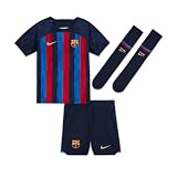 Nike Unisex Kids Set Fc Barcelona 2022/23 Home, Obsidian/Sesame, DJ7890-452, 12-13 J