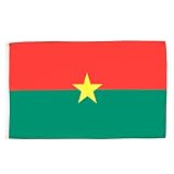 AZ FLAG Burkina Faso Flagge, 150 x 90 cm, Burkinabische Flagge, 100% Polyester, mit integrierten Metallösen, 5 Stück