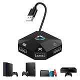 DUEQID Adapter Tastatur und Maus konverter für N Switch, Tastatur und Maus Adapter Kompatibel mit PS4/PS3/Xbox360/Xbox One Konsolen, Unterstützt B