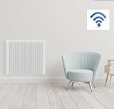 anapont Premium Elektroheizung mit W-Lan Appsteuerung - Elektroheizkörper mit Speicherstein Schamotte - mit Thermostat - energiesparend - Made in Germany (Ana-smart Wifi/W-lan, 1300 Watt 630h x 680b)