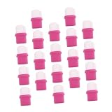 Mikinona 20St Maniküre-Entferner-Set professioneller nagelentferner Kappen zum Einweichen der Nägel Gel-Entferner Tragbare Nageleinweichkappen Abdeckungen für Nagelaufweicher Plastik R