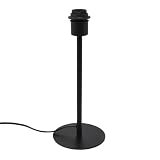 Lampenfuß Metall schwarz matt H 35 cm für E27 max 40 W