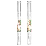 2 Stück Nagelöl Nagelpflegeöl Nagelaufbauserum & Nagelpflege Schutz & Stärkung Nagelhaut + Spendet Feuchtigkeit mit Kamillenöl, Nail & Cuticle Oil (Blumen- und Erdbeerduft)