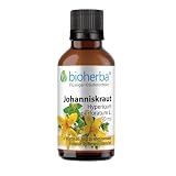 Johanniskraut hochdosiert Extrakt Tropfen Tinktur 50 ml – Tüpfel-Johanniskraut Hypericum perforatum L. Nervensystem Homocystein-Stoffwechsel und Bildung roter Blutkörperchen – Mit Vitamin B6 BIOHERB