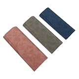 COSMEVIVI Set 3 Stück Tragbare Brillenaufbewahrungsboxen Brillenetui in Grau Blau Und Rosa Praktischer Brillenhalter Für Unterweg