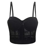 Woboren Damen Korsett Bustier BH Dessous Tank Top Tr?gertop Crop Top Corsage Schlanke W