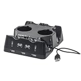 EpheyFIF Multifunktionales Schnellladegerät für PS4 Move und VR-Controller (4-in-1-Dockingstation)