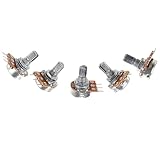 Potentiometer für E-Gitarren, B20K, Lautstärkeregler, Tonregler, E-Gitarren, Verstärker, Potentiometer, einfach zu bedienen, 5 Stück