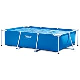 Intex 28271NP - Aufstellpool Rectangular Frame Rechteckig, 2282 L, Stahl und PVC, Blau, 260x160x65