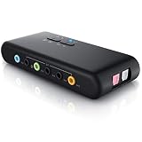 CSL - USB 7.1 Soundkarte extern 8-Kanal - Channel USB Soundbox - Dynamic 3D Surround Sound - für bis zu 8 Lautsprecher - gleichzeitige Aufnahme und Wiedergabe - analoge und Digitale Audiog
