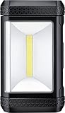 VARTA Baustrahler LED inkl. 3x AA Batterien, Work Flex Area Light, Arbeitsleuchte mit verstellbarem Flächenlicht, zwei Leuchtmodi, Befestigungsmöglichkeiten, spritzwassergeschü