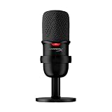 HyperX SoloCast – USB-Kondensator-Gaming-Mikrofon, für PC, PS4 und Mac, Tap-to-Mute Sensor, Kardioid Richtcharakteristik, Gaming, Streaming, Podcasts, Twitch, YouTube, Discord, Schw
