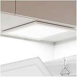 tectake® LED Paneel 29,5 x 29,5 cm, LED Panel utraflach, als Wandlampe und Deckenlampe nutzbar, Deckenleuchte warmweiß, für indirekte Beleuchtung, als Lampe Flur, Deckenleuchte W