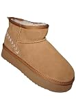 Biosoft Damen Boot Plateau Chestnut 40 | Damen Stiefel W
