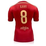 Exclusive Memorabilia Spanien 2014-15 Trikot, signiert von Xavi H