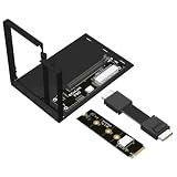 Ohulelks F9G-F9934-F4C-BK7 EGPU OCuLink GPU-Dock M.2 NVMe-Zu-OCuLink-Adapter mit OCuLink-Kabel ATX-Typ PCIe4.0 64Gbps 50CM