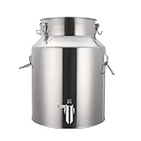 Edelstahl-Milchdose, Weineimer, Eimer, Tragetasche, Krug, robust, 5 l, 9 l, 14 l, Transportkanister, Topf mit versiegeltem Deckel, langlebiger und vielseitiger Aufbewahrungsb
