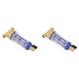 2 Stück Wiederverwendbare Spin-Down-Sedimentwasserfilter für das Ganze Haus, Vorfilterfiltration, Zyklon-Sedimentationswasserfilter, G1/2 Zoll, Rückspülung, Wasserfilter fü