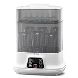 OULE GmbH/HEYAXA Flaschenwärmer baby Sterilisator für babyflaschen Babykostwärmer Schnelle Erwärmung Auftauen und Warmhalten Dampf-Sterilisator LCD-Display
