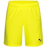 PUMA Unisex Teamgoal Jr Strick Shorts, Fluro Yellow PES-puma Black, 128 EU