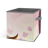 NWGHM Aufbewahrungskörbe, Eulen, Familien-Aufbewahrungsboxen mit Doppelgriffen, Aufbewahrungswürfel, Organizer für Kleidung, faltbar, Schrank-Organizer, Aufbewahrungsbehälter für Regale, 27,7