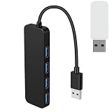 USB-Splitter – USB-zu-Mehrfach-Ports-Splitter | USB-Daten- und Stromsplitter, mehrere USB-Anschlüsse für Laptop | Multifunktionaler USB-Datenexpander, anwendbar für PC, Laptop, USB-Stick