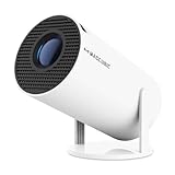 Mini Beamer 4K Unterstützt Android 11, Smart Projector 5G WiFi 6 BT 5.0, Mini Projektor Full HD 1080P Unterstützt 200ANSI 8000L Auto Horizontal Trapezoid C