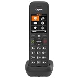 Gigaset C575HX - DECT-Mobilteil mit Ladeschale - Fritzbox-kompatibel - Schnurloses Telefon für Router und DECT-Basis - großes TFT Farbdisplay, schwarz [Deutsche Version] [Ohne Basis]